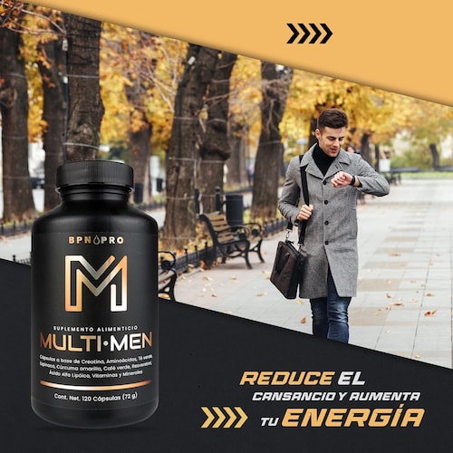Multivitaminico Vitaminas Para Hombre Energia Adulto Bpn Pro.