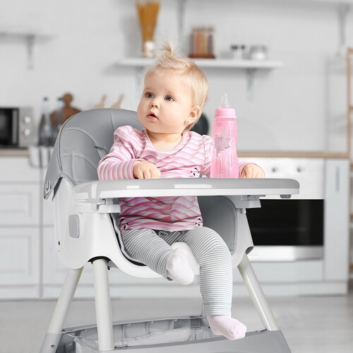 AGBOX Silla Periquera Plegable para Bebé 2 en 1 Gris SILLABEBEG01.