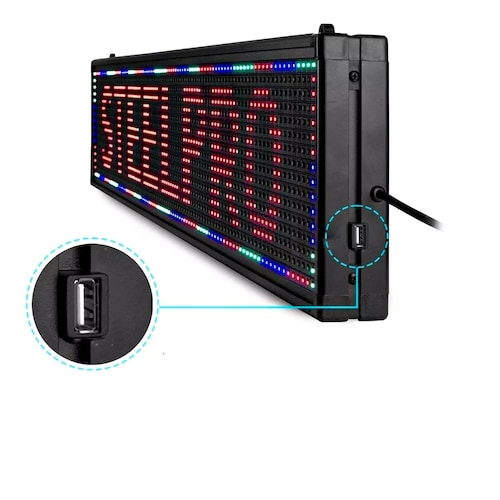 Letrero Led Programable Wifi Publicidad 100cmx20cm Steelpro