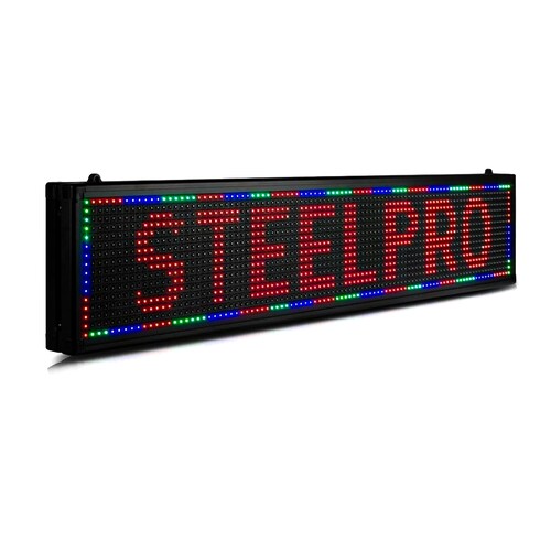 Letrero Led Programable Wifi Publicidad 100cmx20cm Steelpro