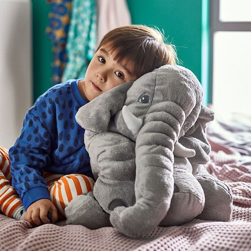 Elefante Almohada Para Bebé 65 Cm Grande