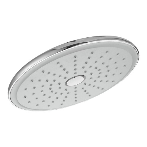 MEER Faucets  by CNX | Regadera Redonda de 20 cm, Cabezal de Ducha de ABS Cromado con Botón de Autolimpieza. Multiposición, Anti-Sarro y Funciona con Presión Baja.