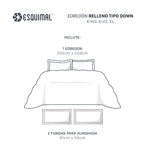 Edredón Capitonado de Lujo King Size XL con Fundas Lavanda Esquimal.