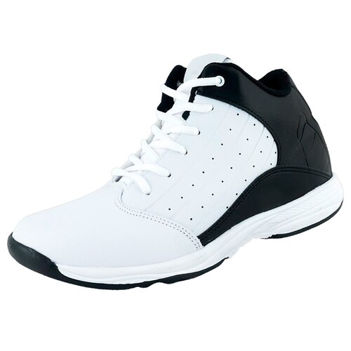 Tenis Bota Niño Deportivo Escolar 100% Piel Basquetbol Arco Ortopedico 588-bn.