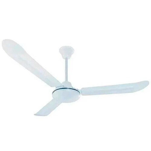 Ventilador de techo Supreme VEC VEC-961 blanco con 3 aspas de metal, 56 pulgadas de diámetro 110 V.