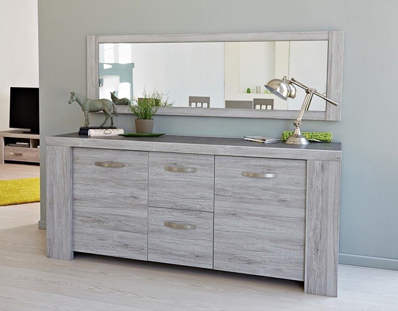 Buffet para comedor modelo carolina 2 puertas - gris - kÃ«ssa - Sears