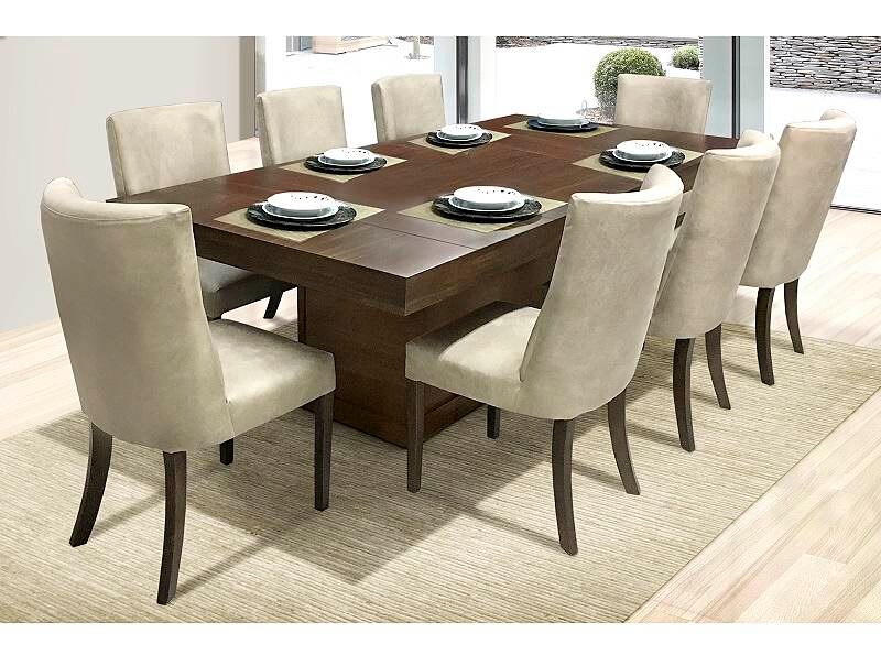 Comedor campeche 8 sillas nogal kessa Sears