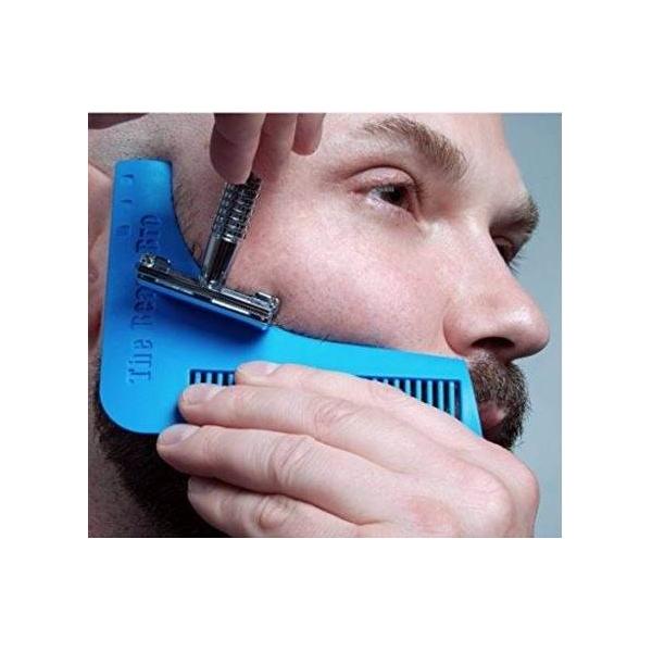 Peine delineador de barba bigote 2 en 1 pulcro tipo beard shaper