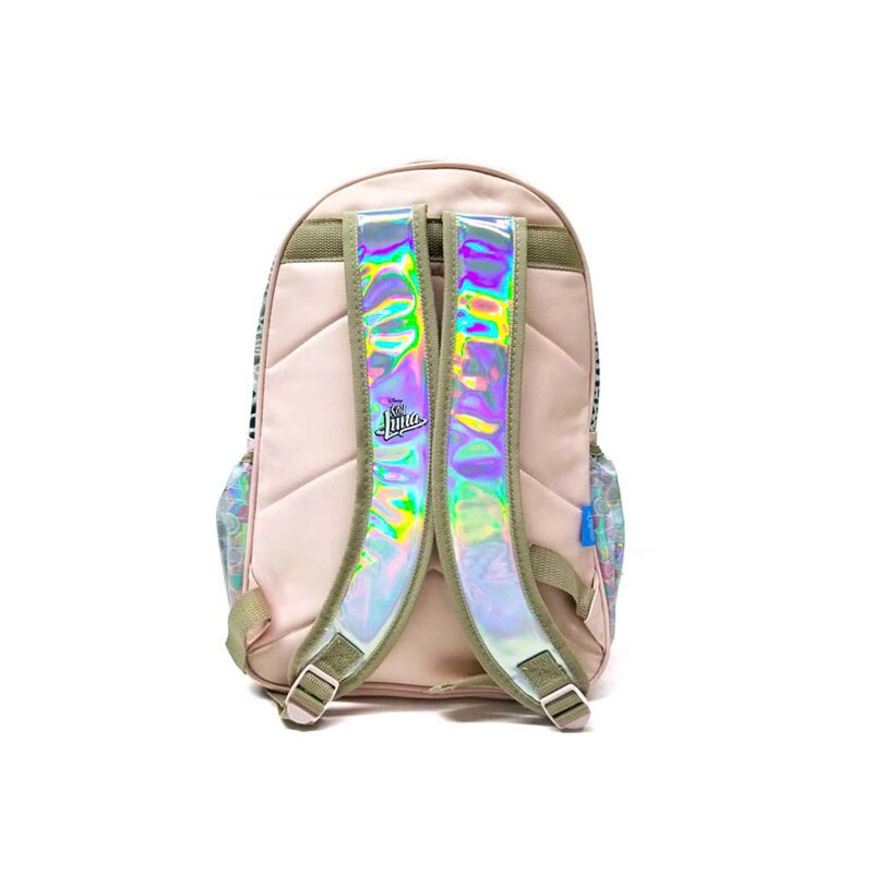 Mochila escolar atm packs, soy luna 0191-plata con rosa - Sears