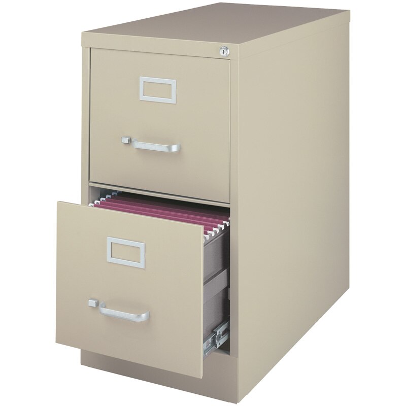 Archivero vertical institucional de 2 gavetas tamaño carta color