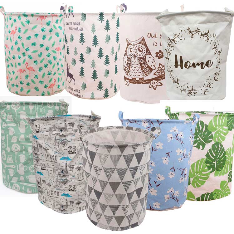 Cesto de lavanderia plegable e impermeable organizador de ropa grande