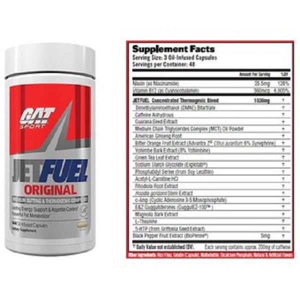 Quemador de grasa jet fuel de gat 144 caps Sears