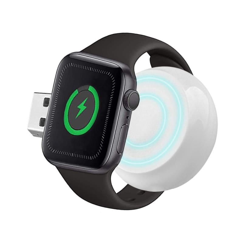 Redlemon Cargador Para Apple Watch Ultra Portátil Inalámbrico, Compatible Con Iwatch Series 1, 2, 3 Y 4, Carga Rápida, Plug And Play, Diseño Inteligente Tipo Llavero Con Base Magnética, Ideal Para Viajes