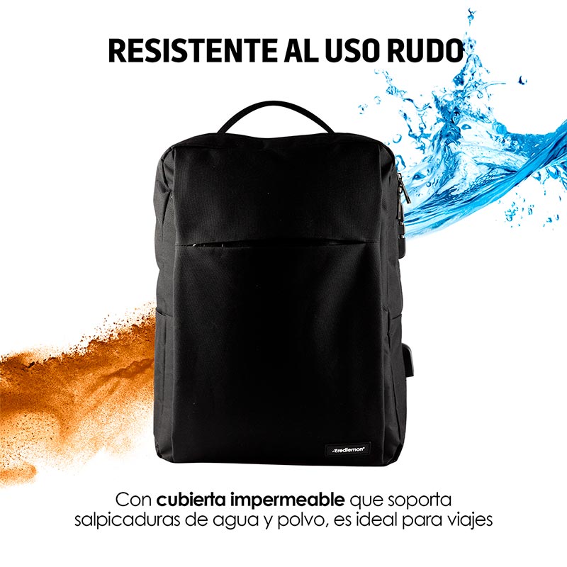 Redlemon Mochila Para Laptop Antirrobo Con Candado, Puerto Usb Para ...