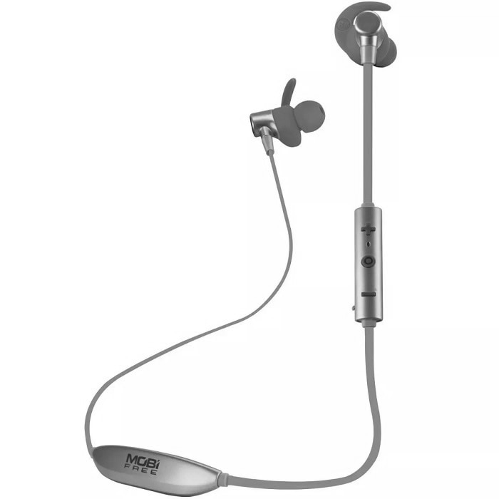 Audifonos Bluetooth Mobifree Metallics Earbuds Mm 0 Microfono Gris Mb 022 Sears