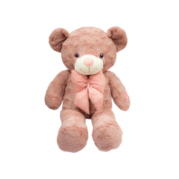 Oso de peluche de color rosa con moño - Sears