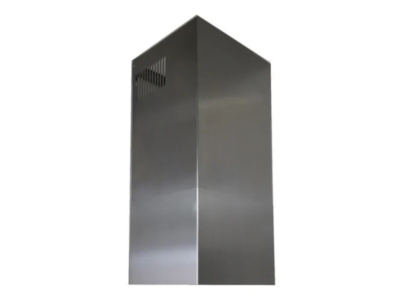 Campana cocina isla ihd isola milan 60 cm acero inox y cristal curvo