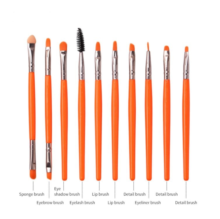 brochas de maquillaje verdes