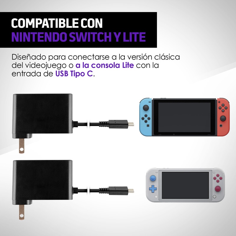 Cargador Nintendo Switch Y Switch Lite De Pared Usb C Redlemon Sears