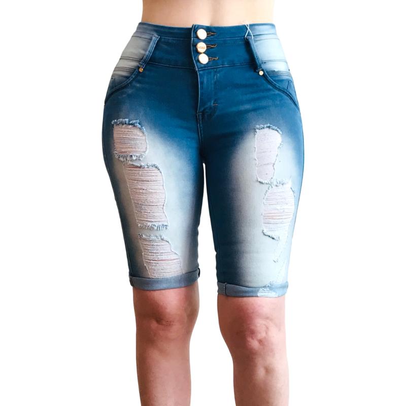 shorts rasgados mujer