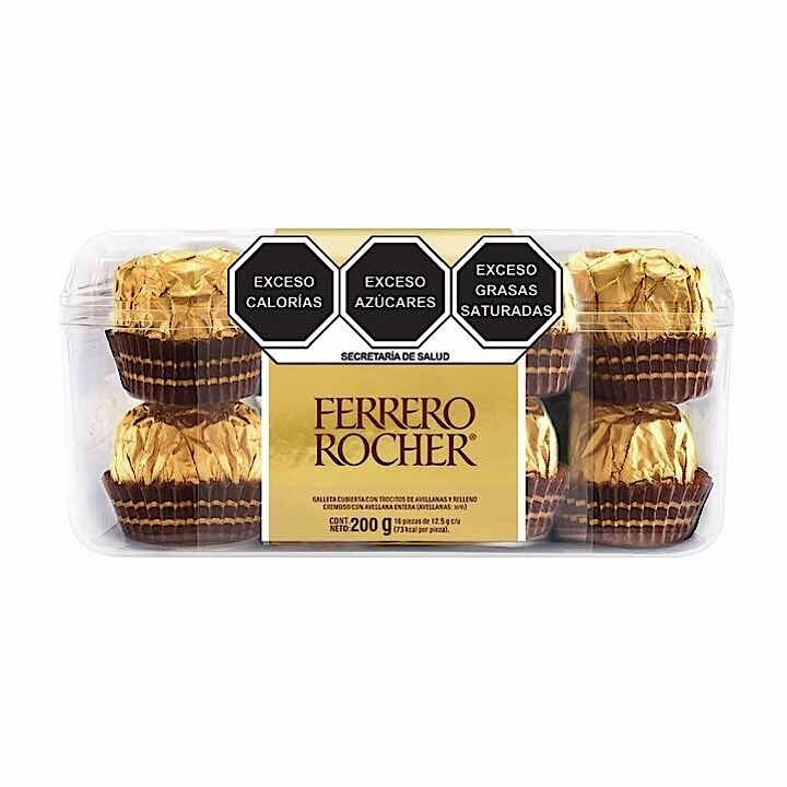 Chocolates ferrero rocher 16 piezas Sears
