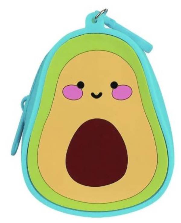 monedero en forma de aguacate
