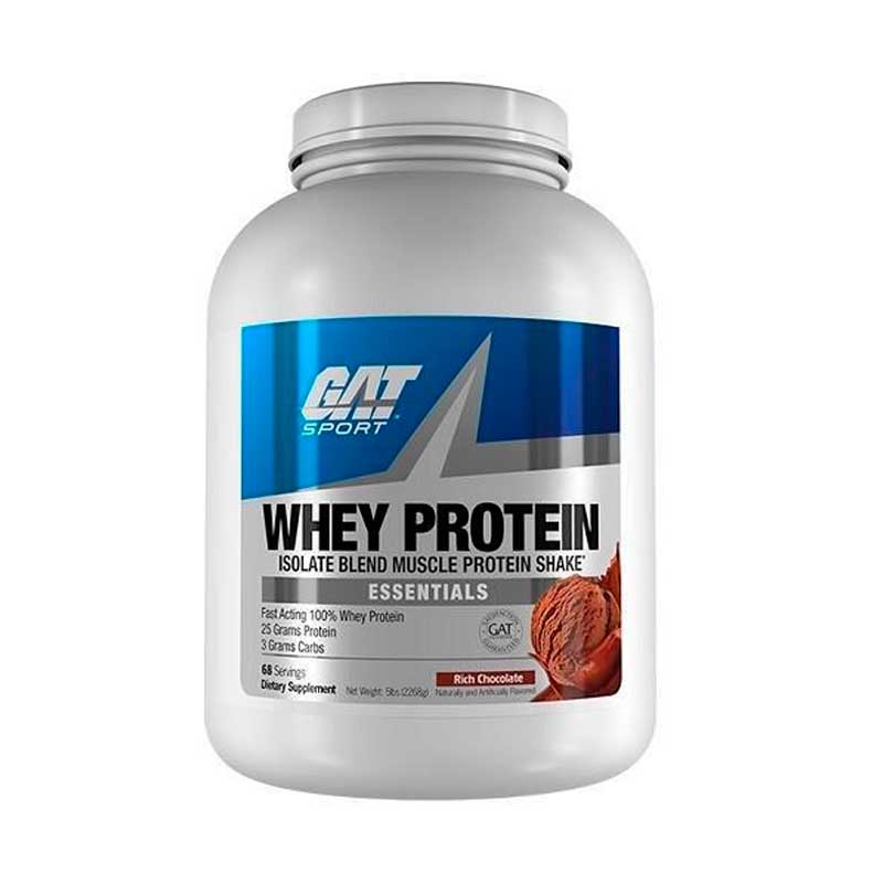 Proteina gat whey 5 lbs 68 servicios constructor de musculo - sabor