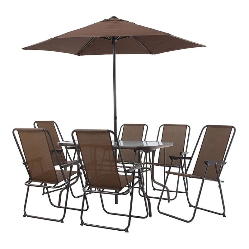 Set de jardin, desayunador 8 piezas chocolate - Sears