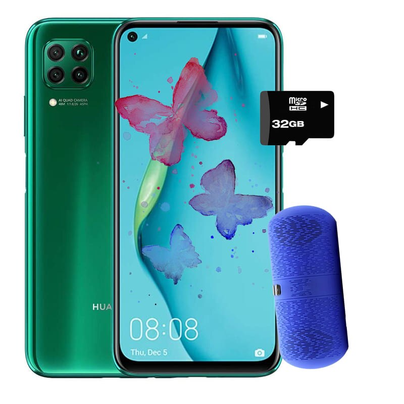 Celular huawei p40 lite 6gb + 128gb dual sim verde + bocina