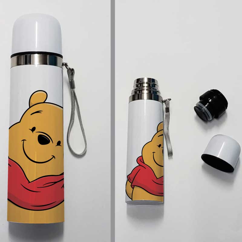 Winnie The Pooh Termo De Acero Inoxidable Termico Doble Capa 500 Ml Sears