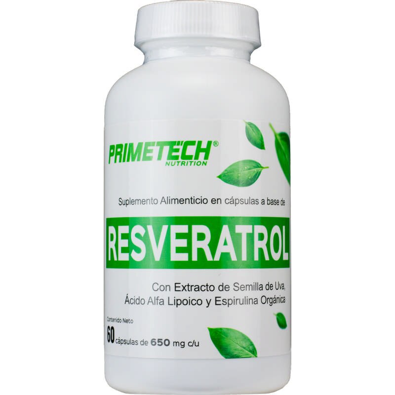 Resveratrol antioxidante natural en cápsulas de 650 mg Sears