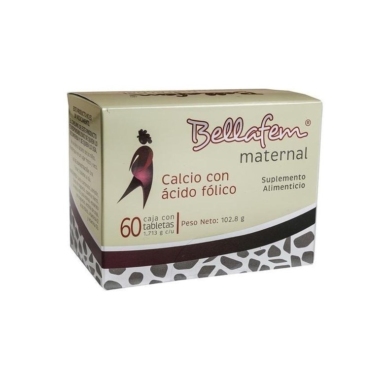 Bellafem mat 600/200 mg caja 60 tabletas - Sears