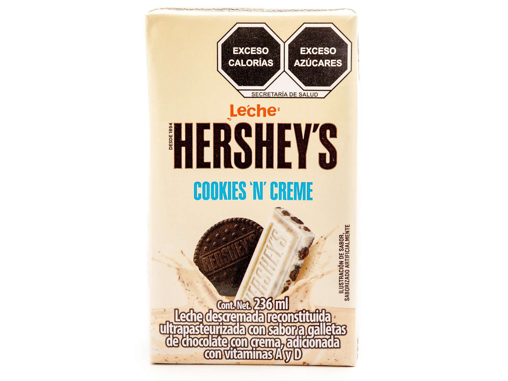 Leche hersheys sabor cookies and cream 15 pack/236ml Sears