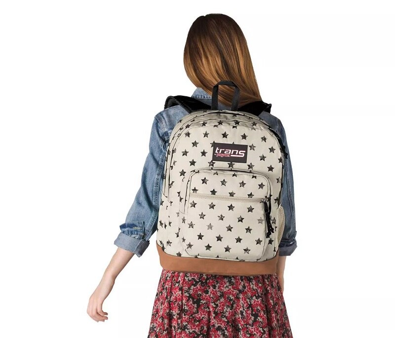 Mochila trans by jansport 17 super cool backpack distressed stars Sears