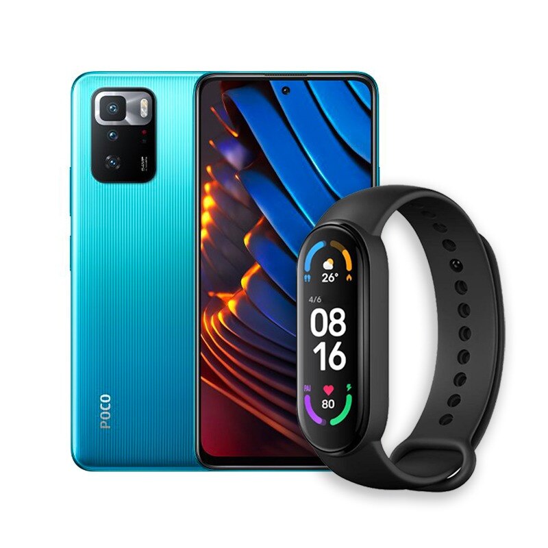 Xiaomi poco x3 gt 256gb 8gb ram azul + xiaomi band 6 negro - Sears