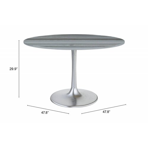 Mesa de Comedor Star Plateado - Kessa.