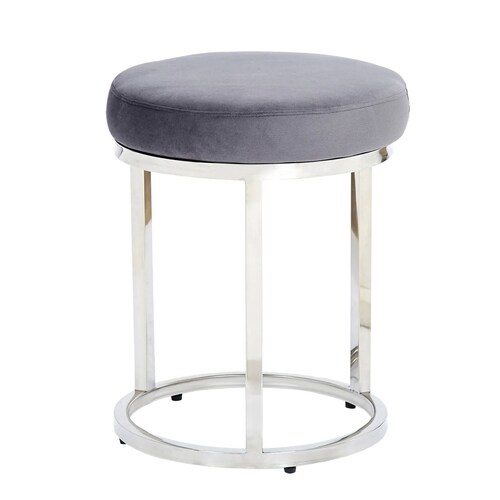 Mesa Lateral Alpha Plateado - Kessa.