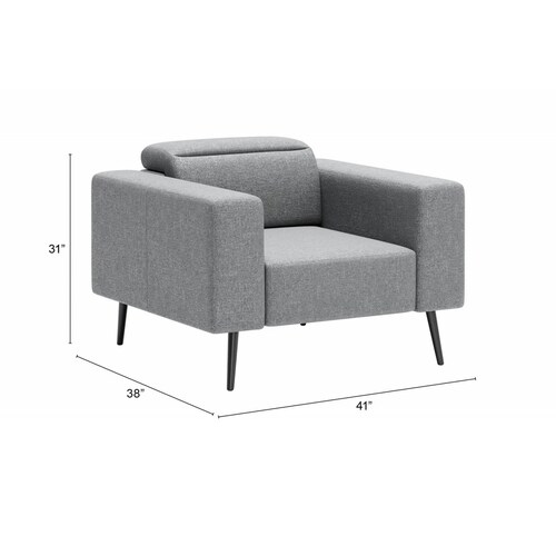 Sillon Milan Gris - Kessa.