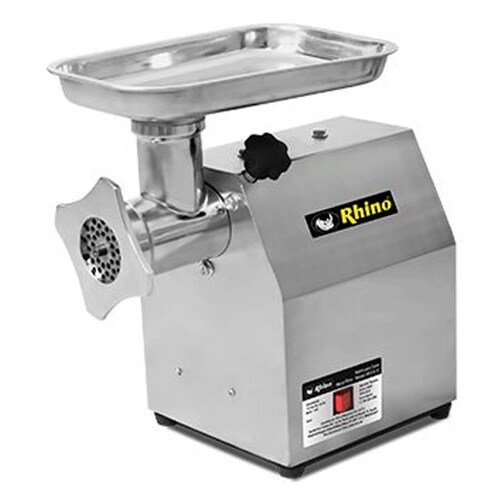 Molino De Carne Motor 1 Hp Acero Inox Cabezal Hierro Rhino 