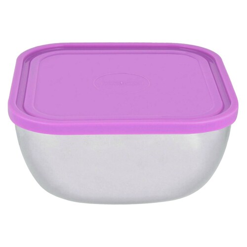 Toper Contenedor 19 Cm Con Tapa Lila 2.4 L 2pzs Tramontina