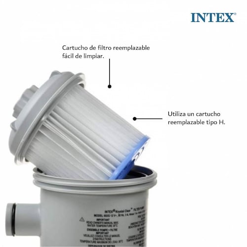Bomba Filtrante De Alberca 330gph + Filtro + Mangueras Intex