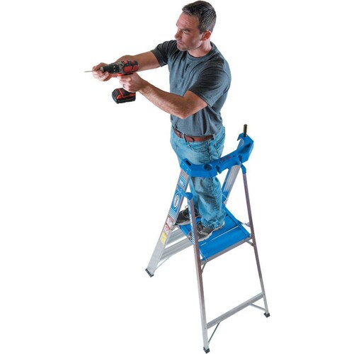 Escalera Tijera De Podio Plataforma Alum Tipo I 2 Esc Werner 