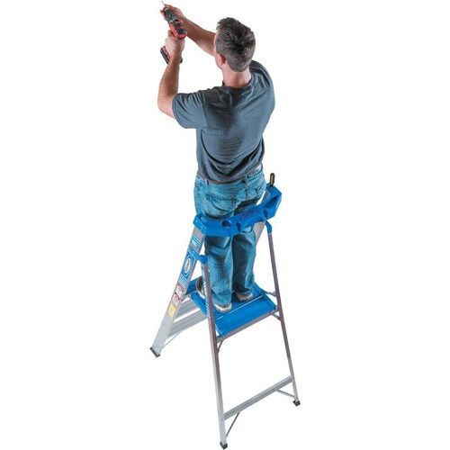 Escalera Tijera De Podio Plataforma Alum Tipo I 2 Esc Werner 