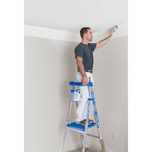 Escalera Tijera De Podio Plataforma Alum Tipo I 2 Esc Werner 
