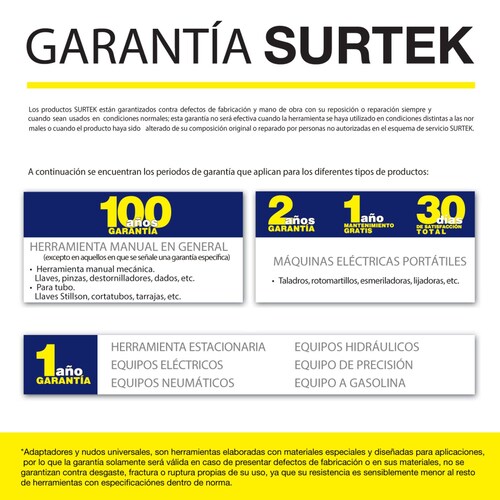 Contacto Aterrizado Blanco 1/3 40000 Ciclos P610b Surtek 