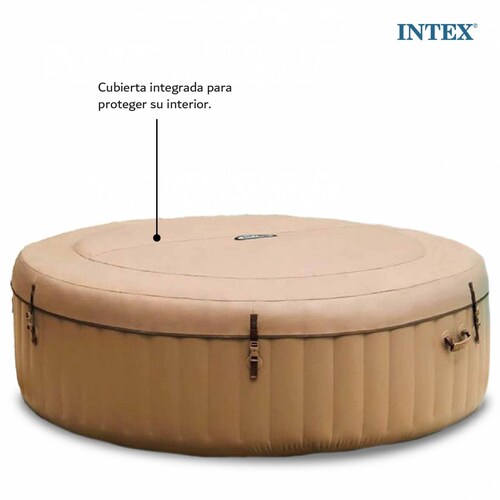 Tina Jacuzzi Inflable Spa 6 Per Burbuja 2.15 M Purespa Intex 