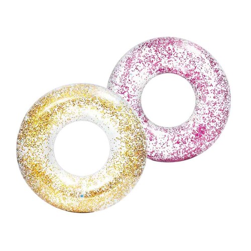Flotador Inflable Dona Con Diamantita Glitter 56274np Intex Estandar Multicolor