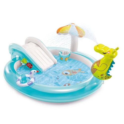 Juego Acuatico Alberca Piscina Inflable Cocodrilo Niño Intex 