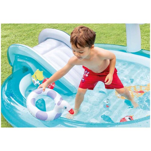 Juego Acuatico Alberca Piscina Inflable Cocodrilo Niño Intex 
