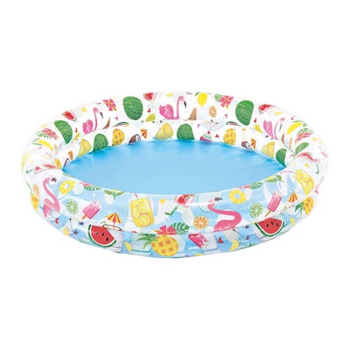 Alberca Flotador Y Pelota Inflable Frutas Infantil 59460NP Intex